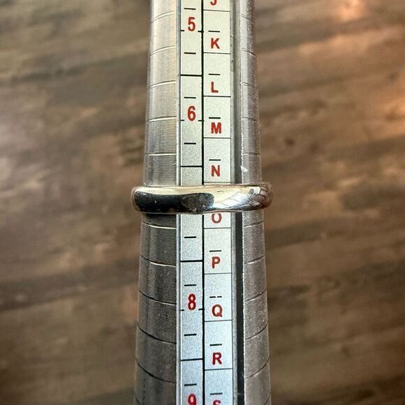 Stunning 5ct Emerald Facted Cut Morganite Statement Ring Sterling Silver Size 7 - Picture 3 of 4